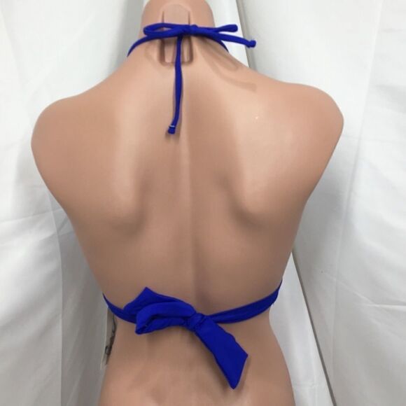 California Waves Banded Halter Bikini Top (D7) - Picture 3 of 5